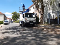 Hubsteiger im Einsatz